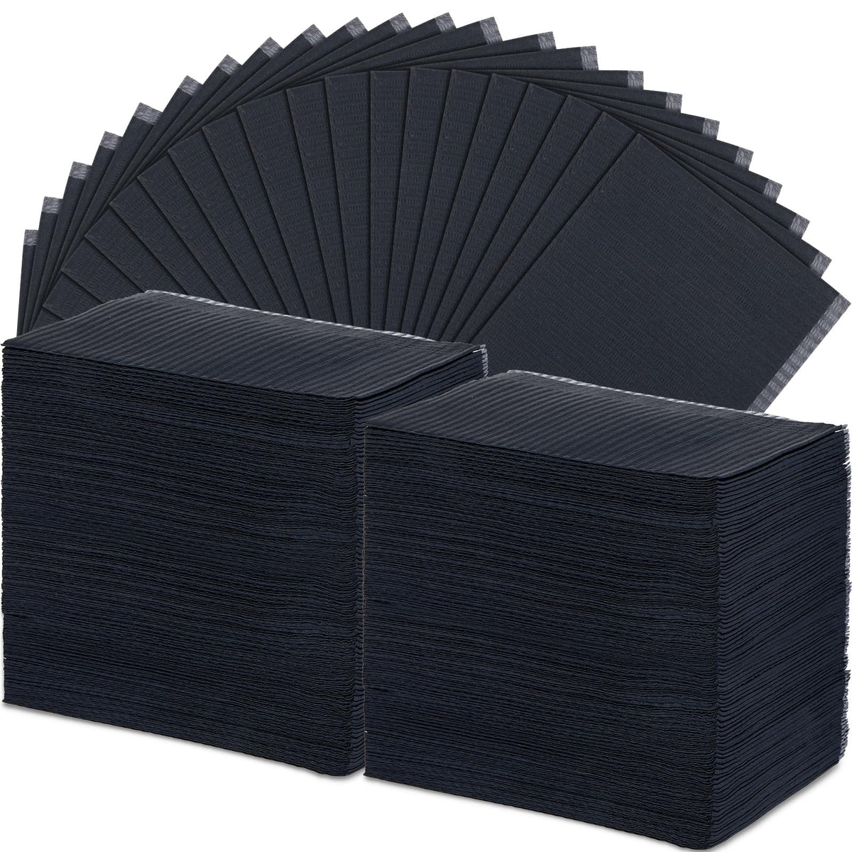 Newwiee nail table towels 13x18 inches, black, 250-pack, ideal for clean work surfaces