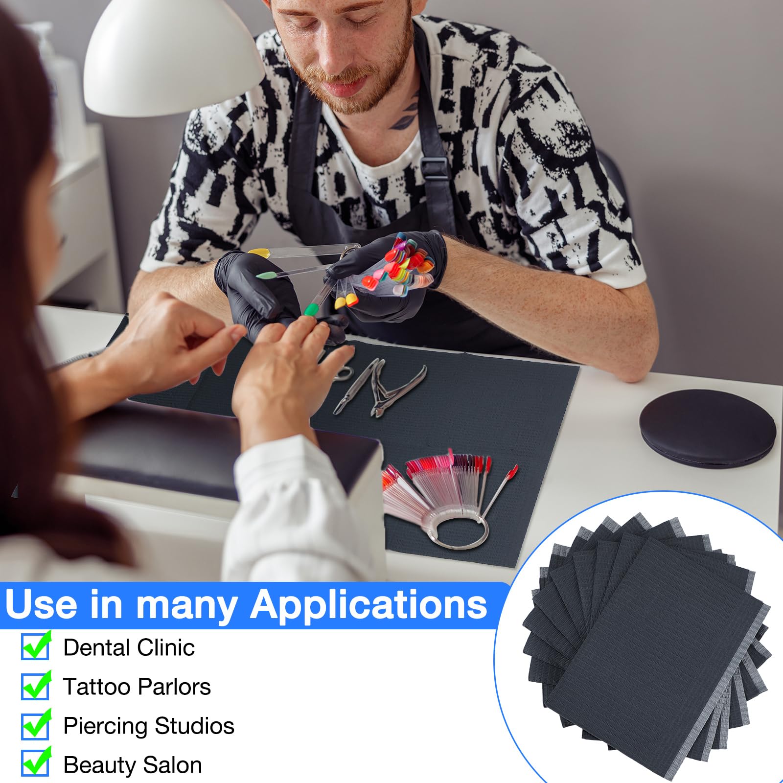 Newwiee paper tray covers and clean pads for tidy stations