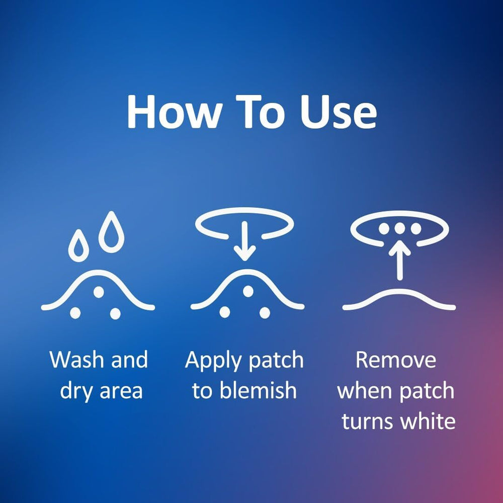 Patch worn under light makeup for daytime use