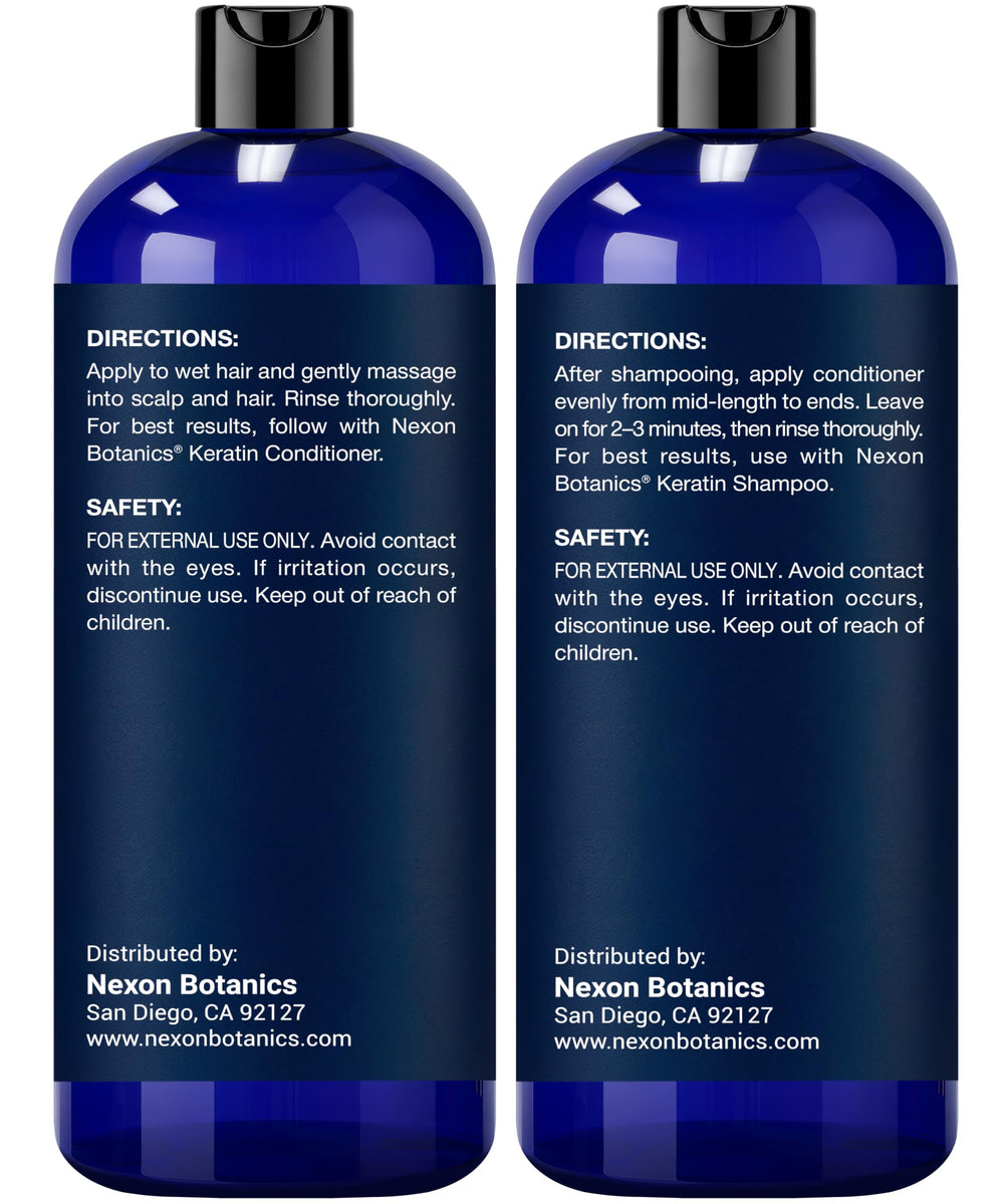 Nexon Botanics Pair of bottles on sink for daily styling.