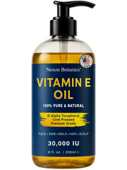 Nexon Botanics Vitamin E Oil bottle pour for easy moisturizing