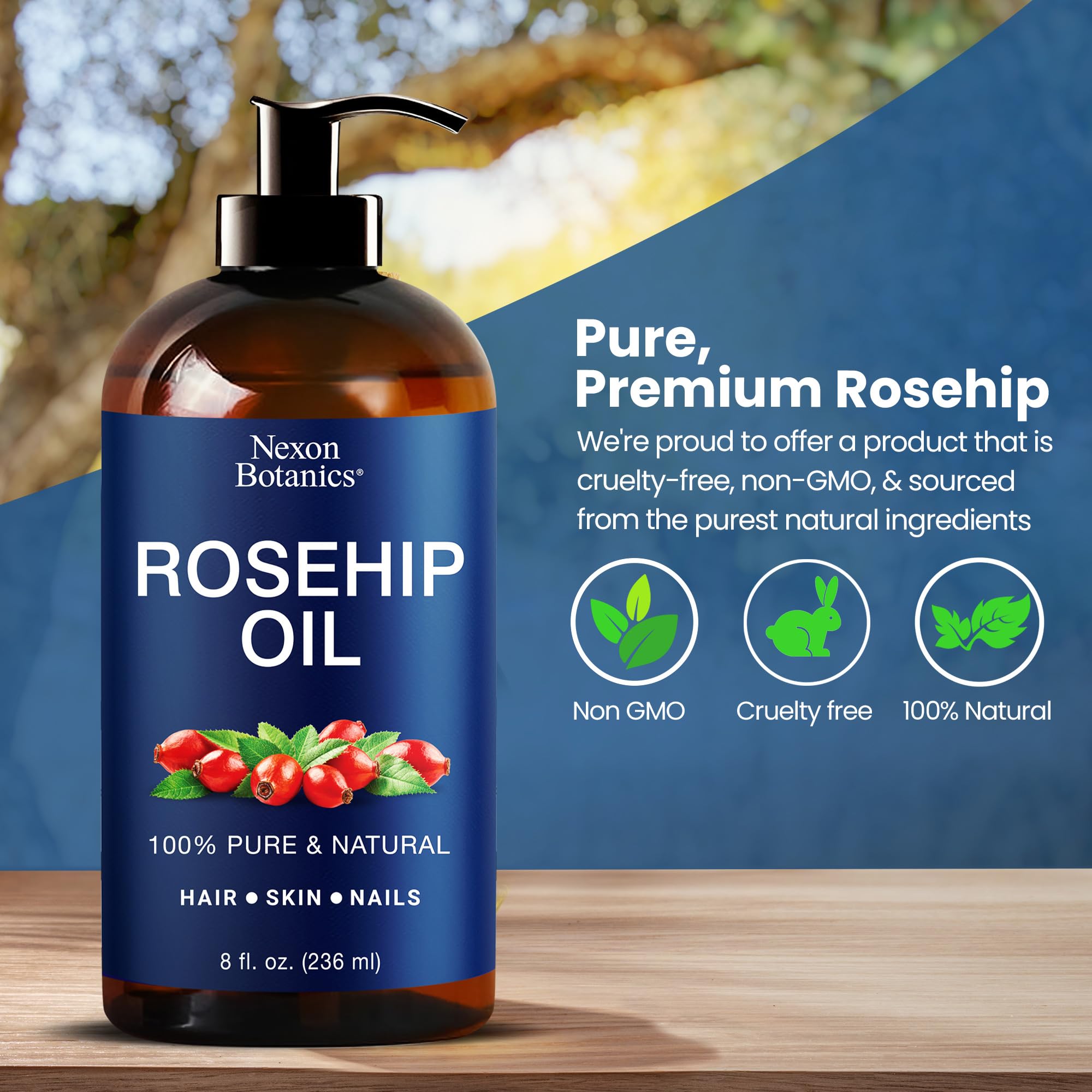 Nexon Botanics Rosehip Oil cold-pressed method preserves nutrients