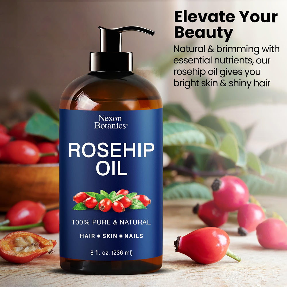 Nexon Botanics Rosehip Oil for Guasha used in facial massage