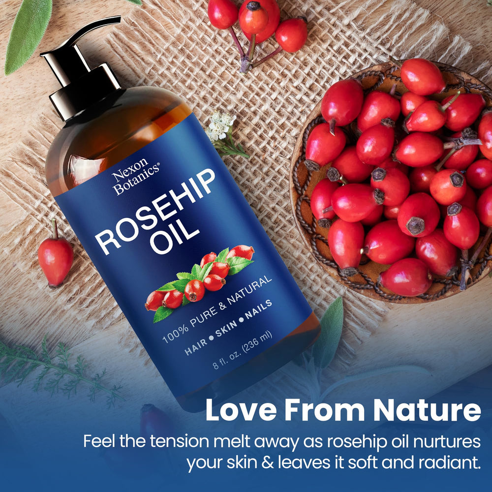Nexon Botanics Rosehip Oil hexane-free formula highlights clean ingredients