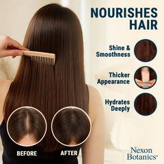 Nexon Botanics rosemary oil ingredients blend including castor and jojoba oils