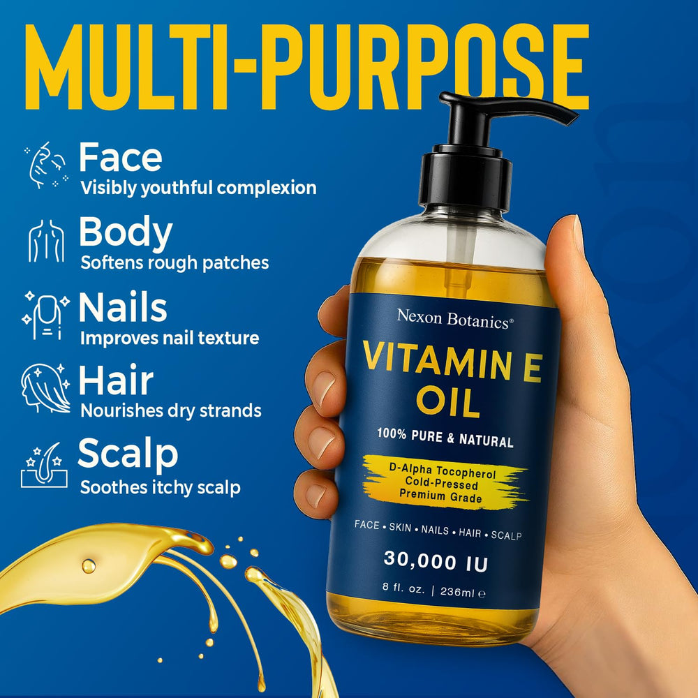 Nexon Botanics Vitamin E Oil fragrance-free formula for sensitive skin