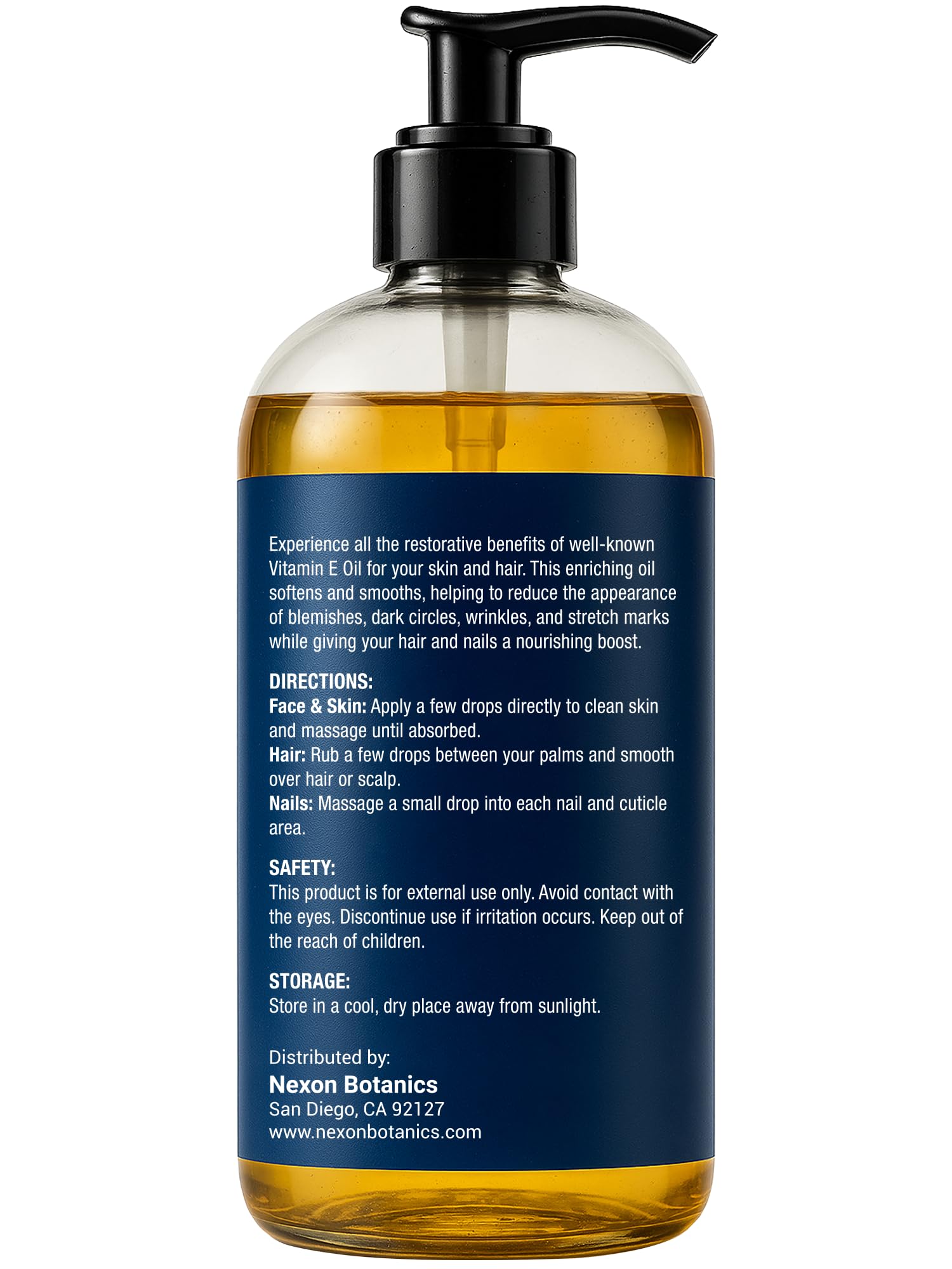 Nexon Botanics Vitamin E Oil non-greasy finish for daily use