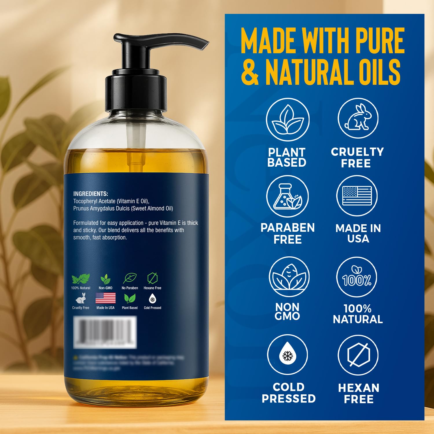 Nexon Botanics Vitamin E Oil supports scar and stretch care routines