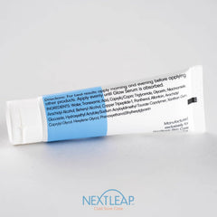 Next Leap product on a bathroom shelf illustrating simple daily layering.