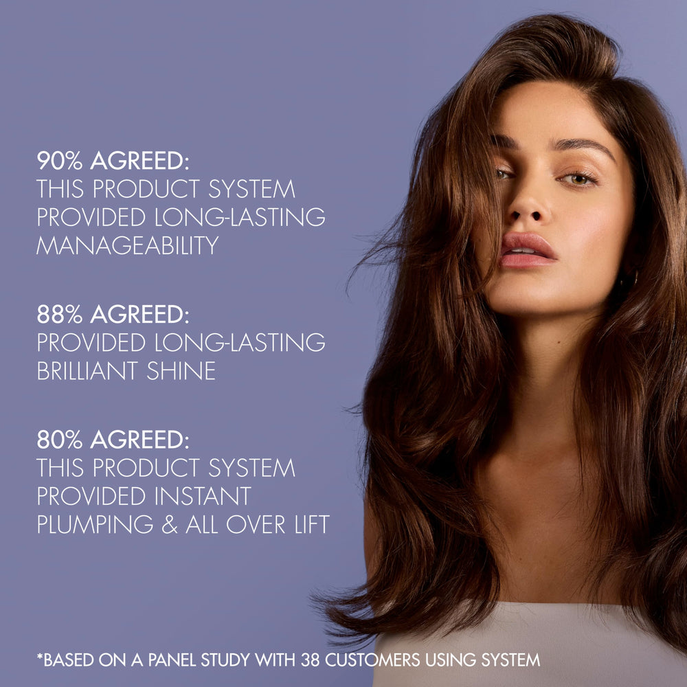 Nexxus citrus-breeze fragrance enhances daily styling routine.