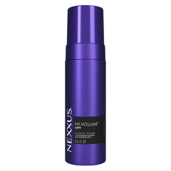 Nexxus Hy-Volume Cloud Foam bottle shows a lightweight lift for daily volume.