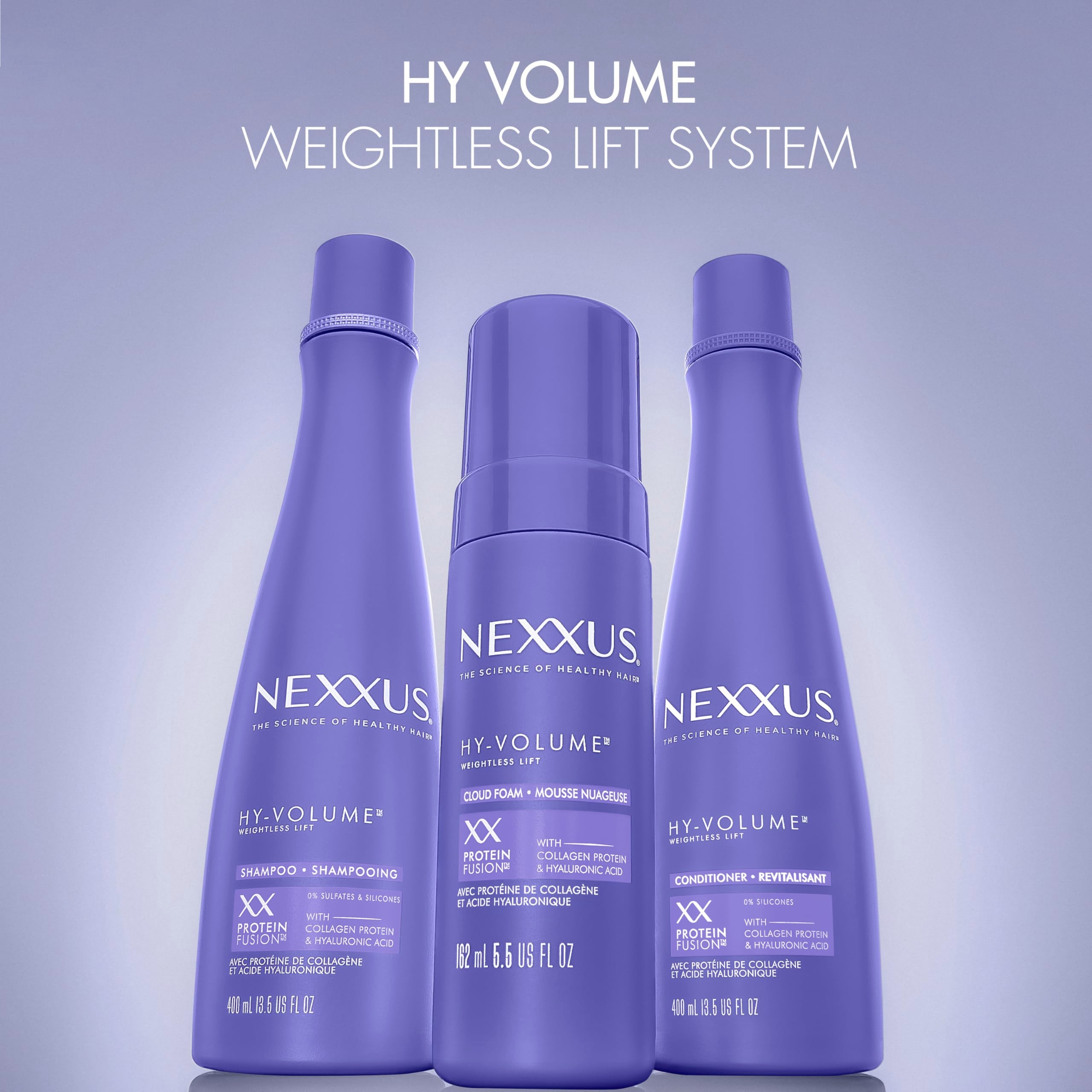 Nexxus salon-inspired science highlights heritage and formula purity.