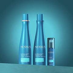 Nexxus Ultralight Smooth Conditioner application on hair