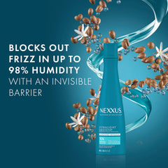 Nexxus Ultralight Smooth Conditioner being applied to hair for frizz control