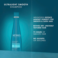 Nexxus Ultralight Smooth Frizz Defy Serum bottle for frizz control