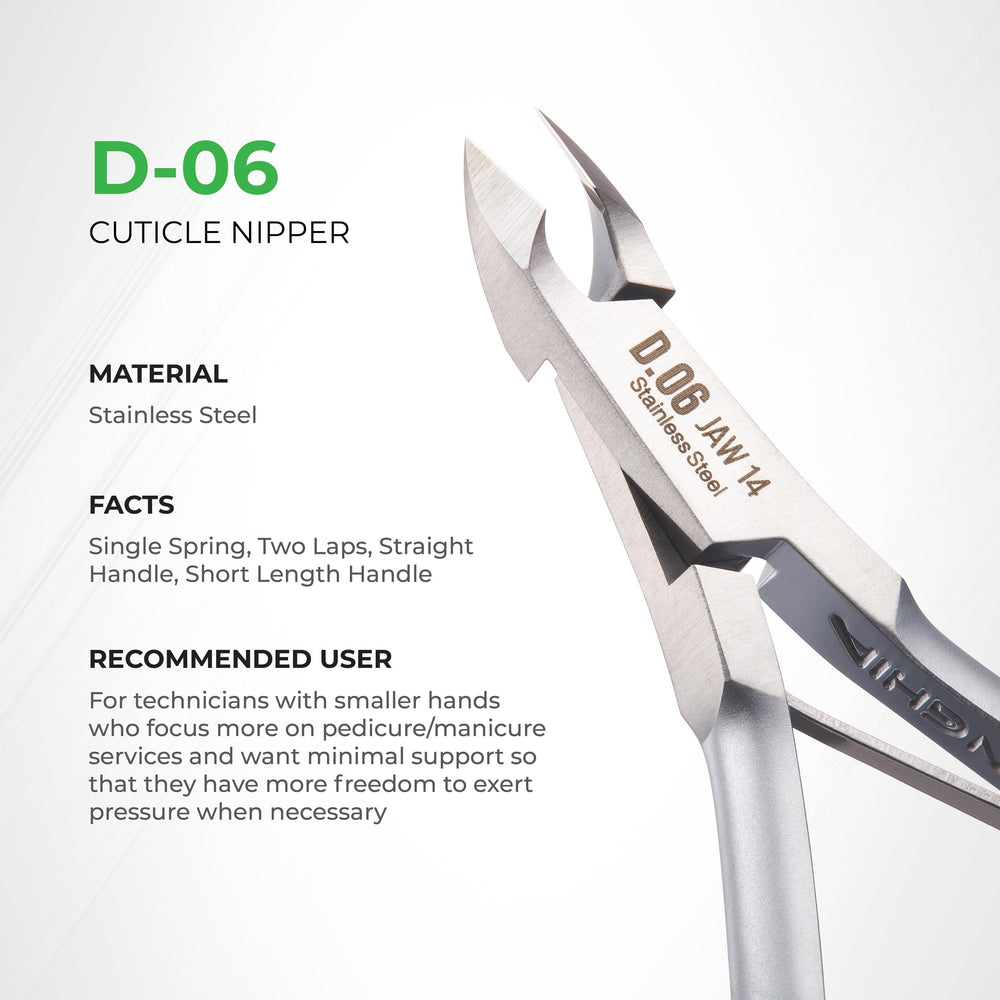Nghia D-06 stainless steel construction provides rust resistance and lasting durability.