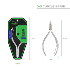 NGHIA Cuticle Nipper D-01 ergonomic grip provides steady control during manicures