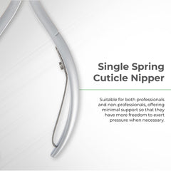 NGHIA Cuticle Nipper D-01 grey plated finish ensures durable daily use