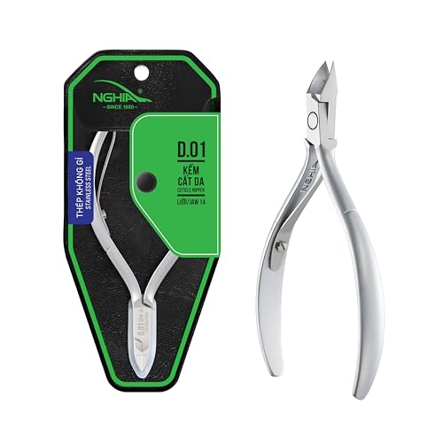 NGHIA Cuticle Nipper D-01 stainless steel blades for precise trimming
