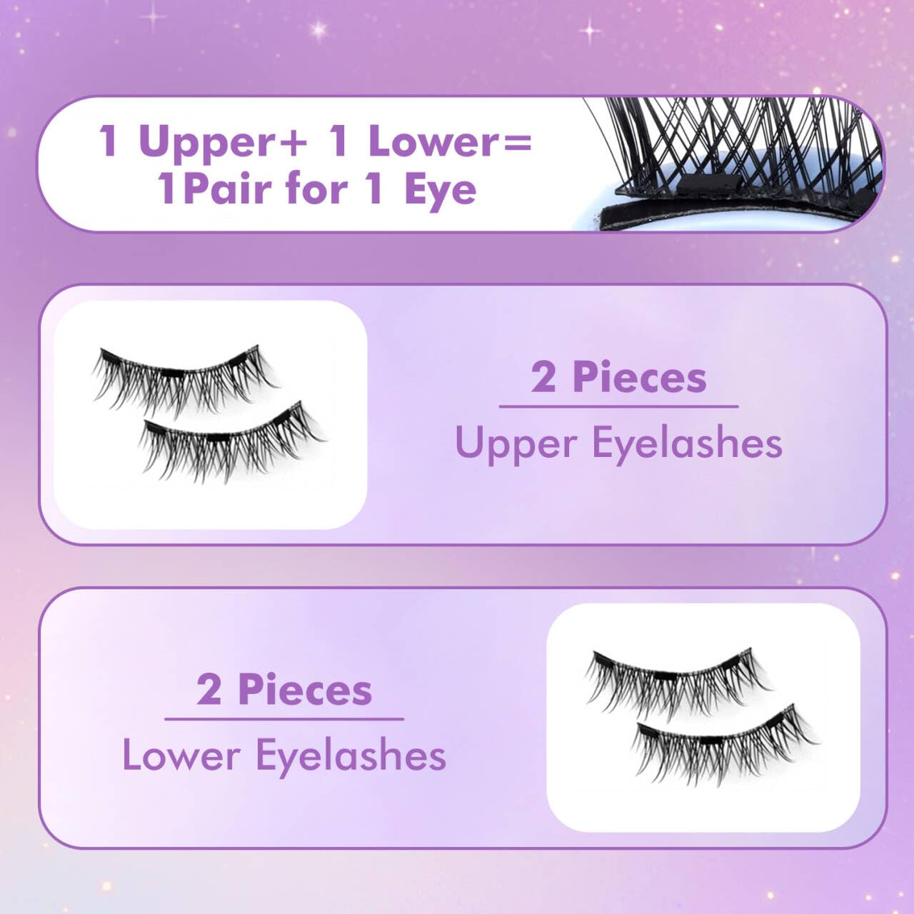NGWDBA Hunnyfit lashes worn on eye deliver natural everyday look.
