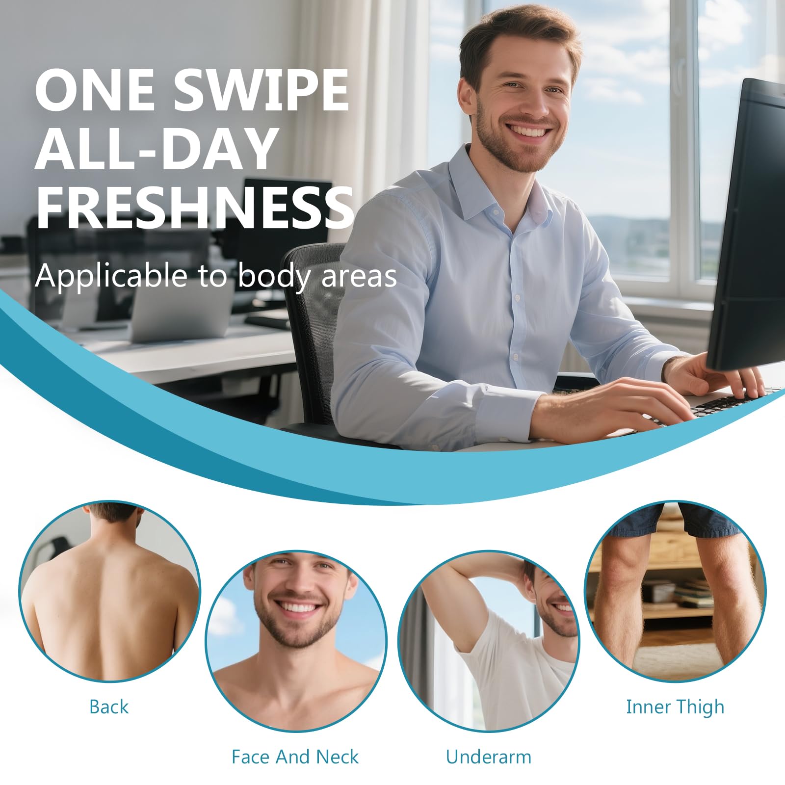 NHZ long-lasting dryness communicates 12+ hours of freshness.