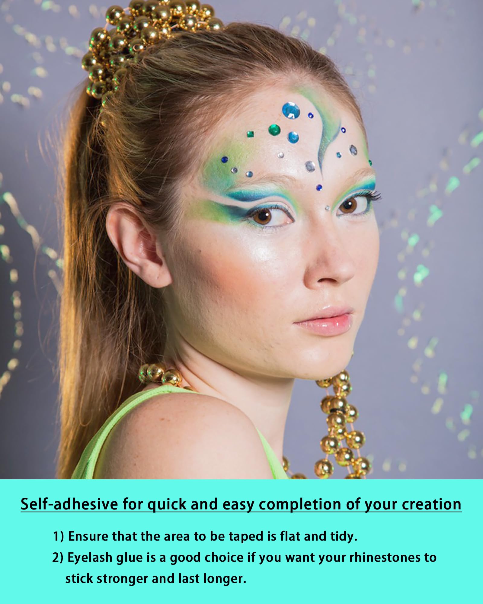 NIACONN tweezers included for precise, mess-free rhinestone placement