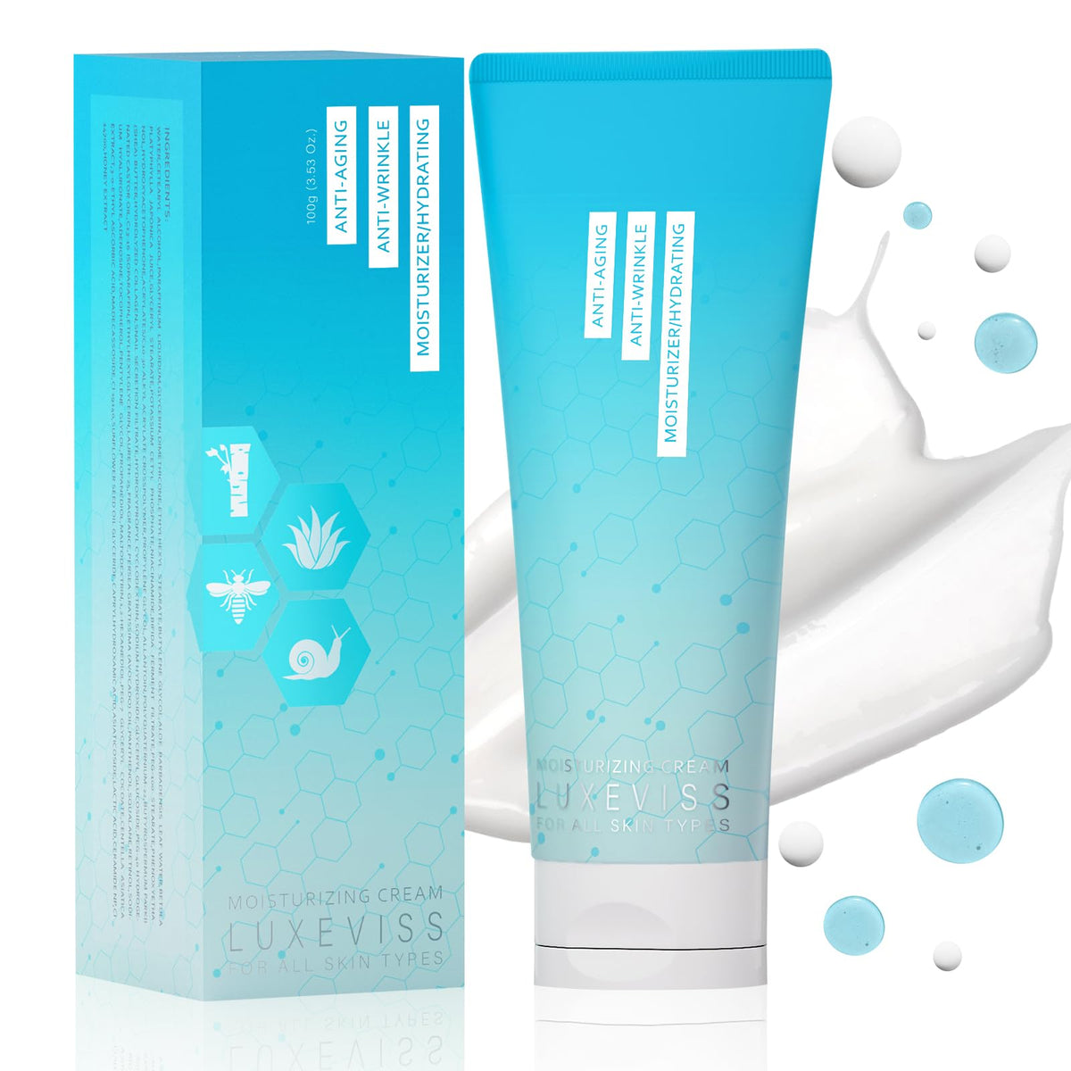 NIAWIT Advanced Crepey Skin Cream bottle for daily smoothing