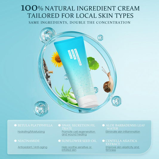 NIAWIT cream texture shown for quick-absorbing hydration