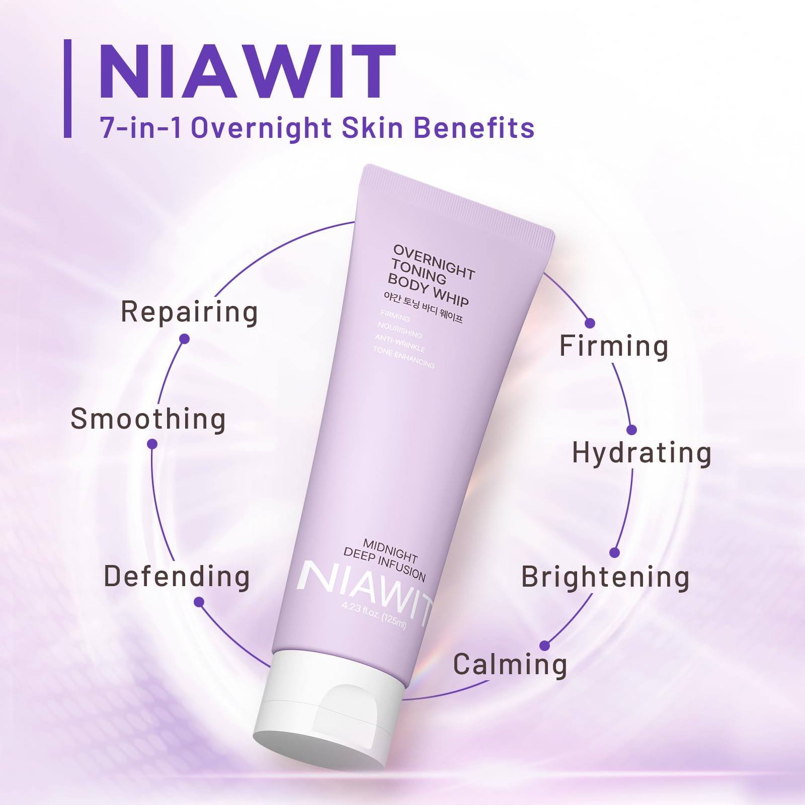 NIAWIT Overnight Toning Body Whip targets thigh and belly areas for smoother contours.