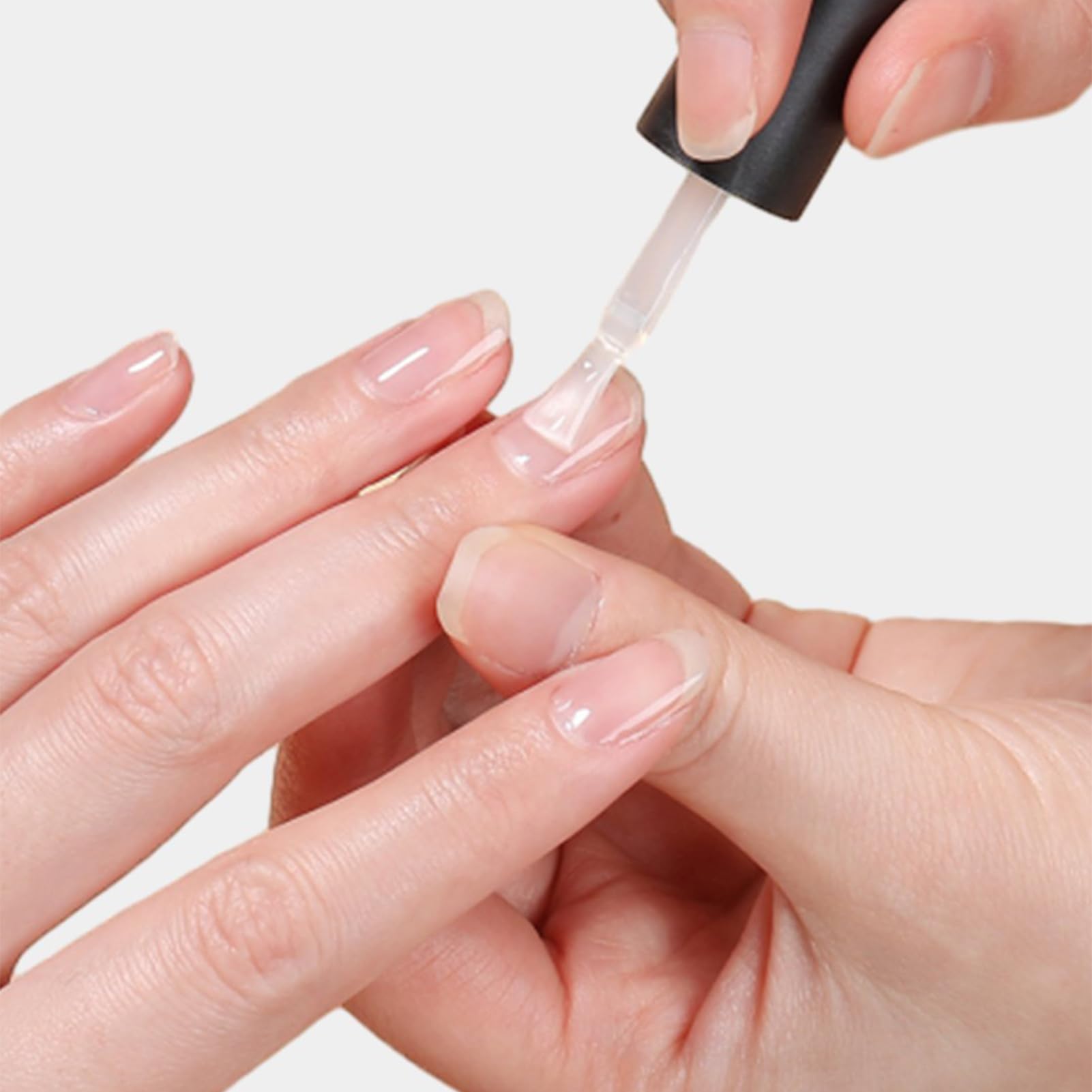 NICENEEDED extended nail before and after demonstrating natural-looking length boost