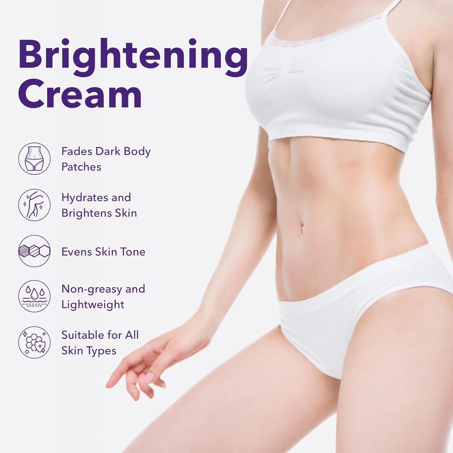 NiceGo bikini area lightening cream improves delicate zone appearance.