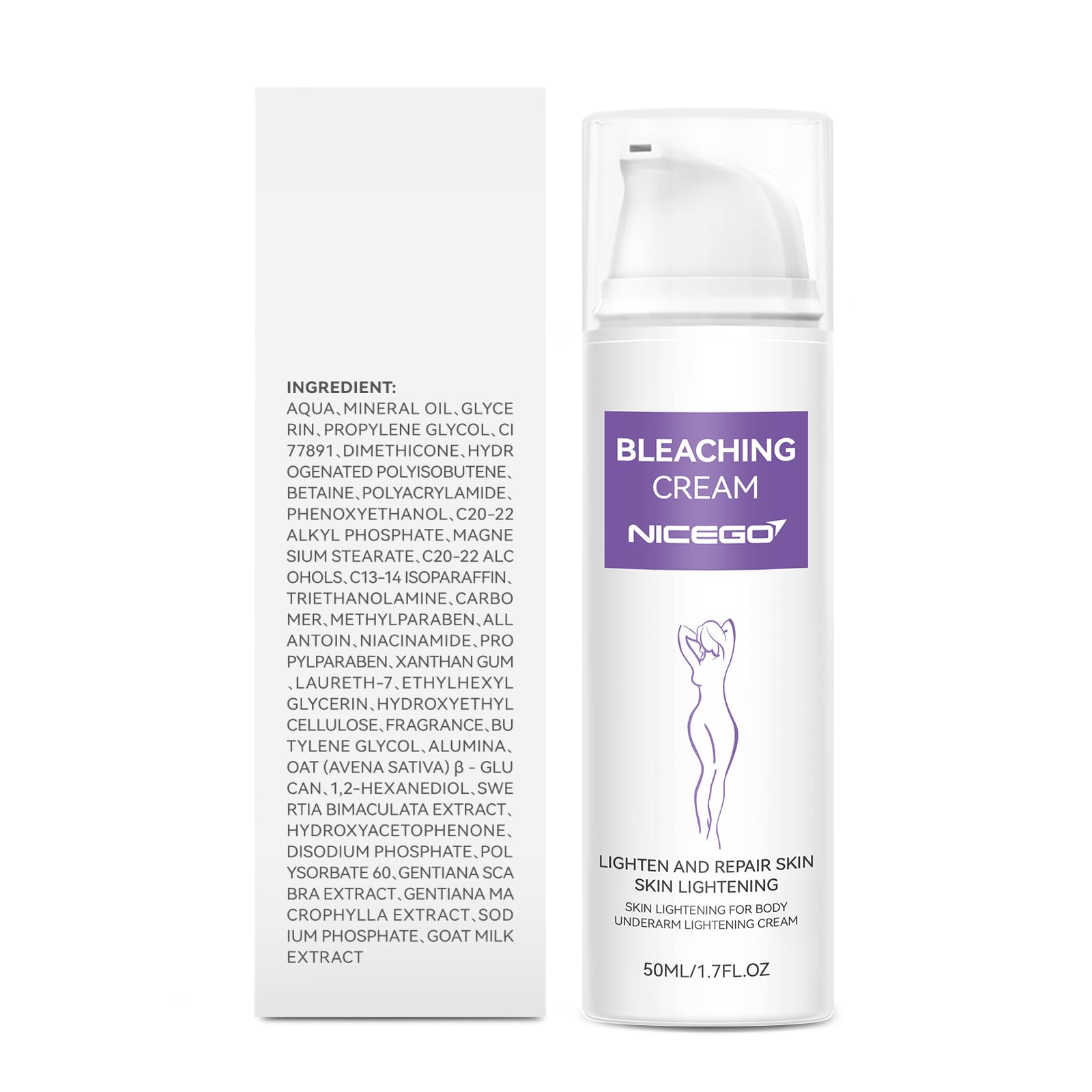 NiceGo fast-absorbing non-greasy cream for daily use.