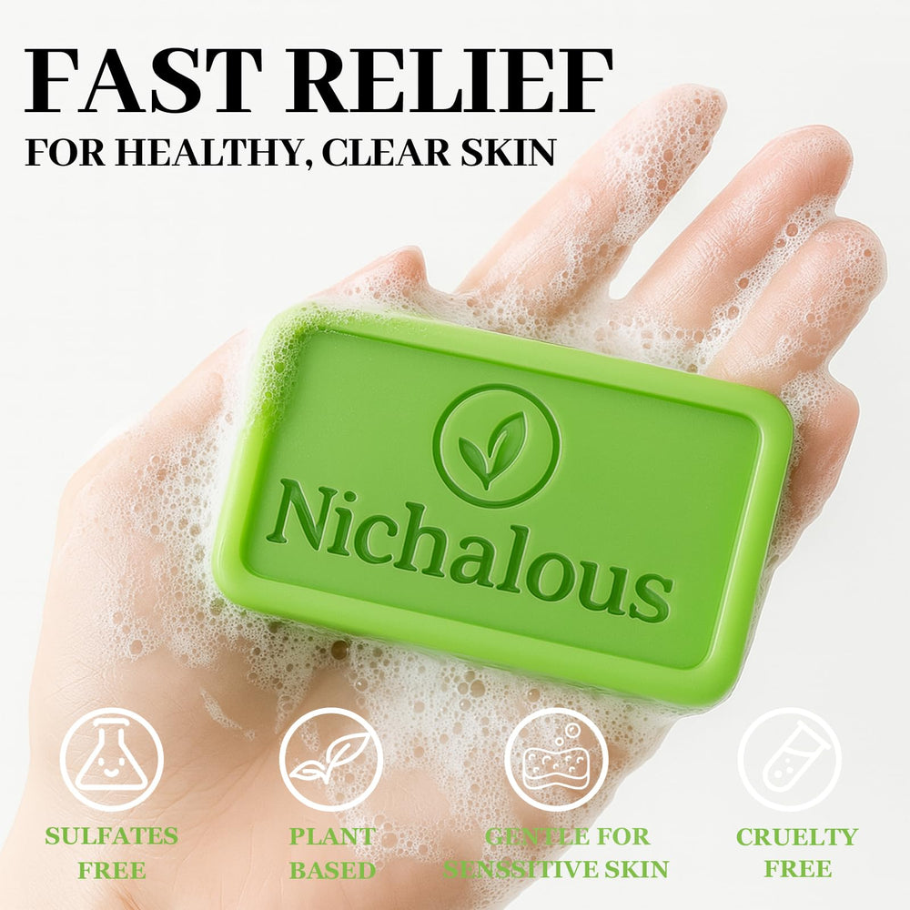 Nichalous foot care application demonstrates easy daily cleansing.