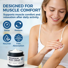 Nichalous cream massaged onto the shoulder for post-workout relief.