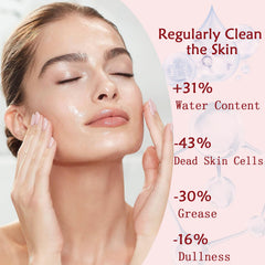 Close-up of Nichalous Purifying Exfoliating Gel texture showing smooth application.