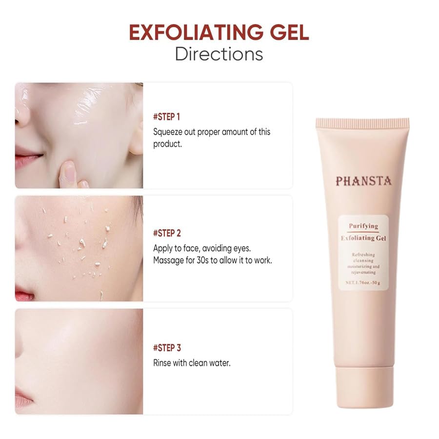 Nichalous Purifying Exfoliating Gel compact travel-size bottle for on-the-go care.