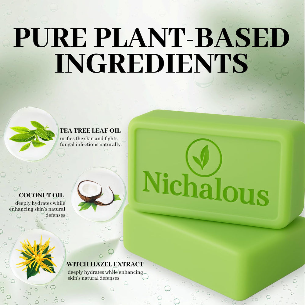 Nichalous witch hazel ingredient shot emphasizes gentle skin balance.