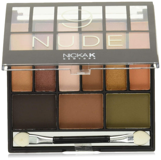 NICKA K Perfect 9 Nude palette in travel size for on-the-go looks.