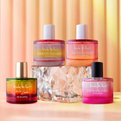 Nicole Miller Fleur de Memoires Moments de Passion EDP bottle evokes romantic vibes