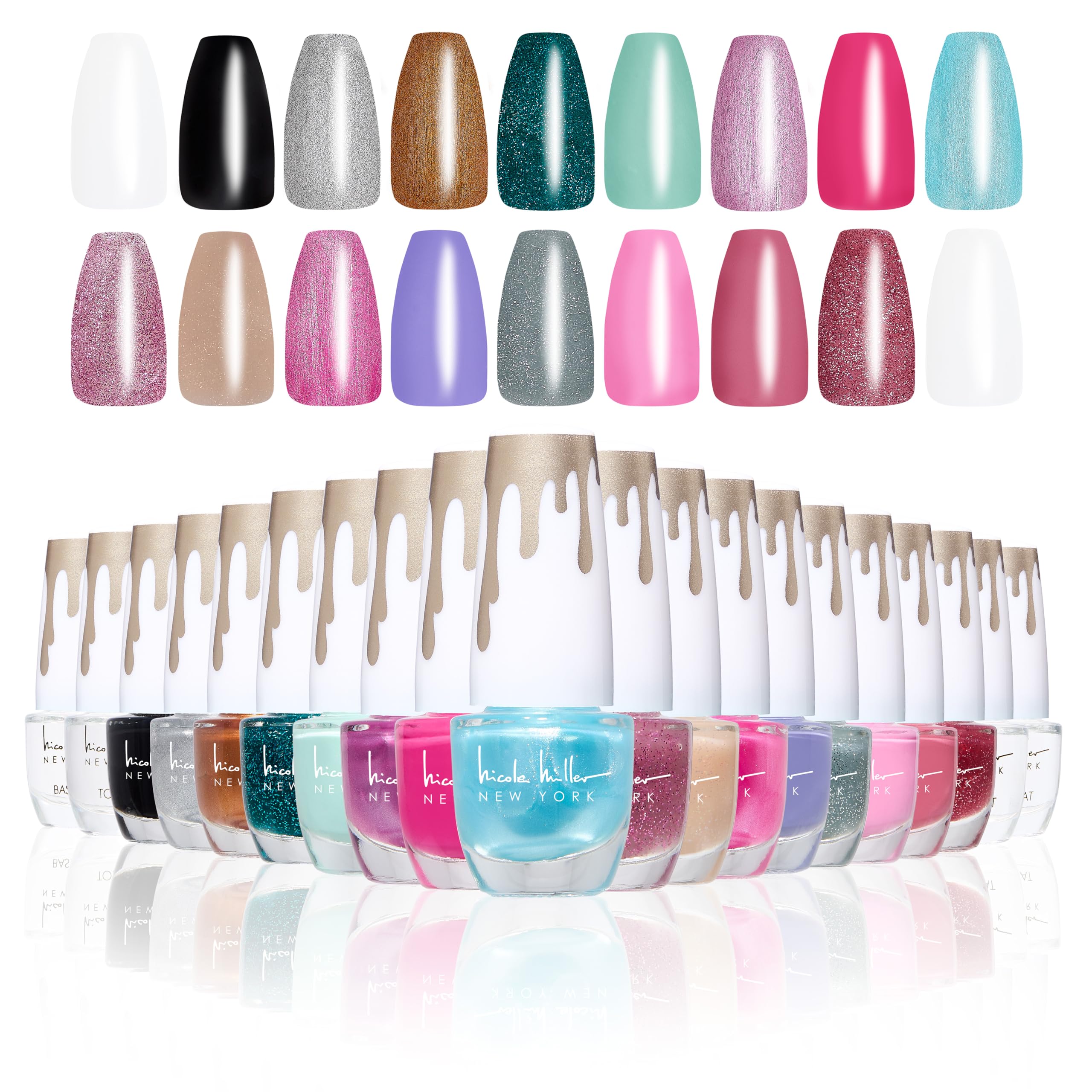 Nicole Miller New York 20-piece colors swatch for versatile at-home looks