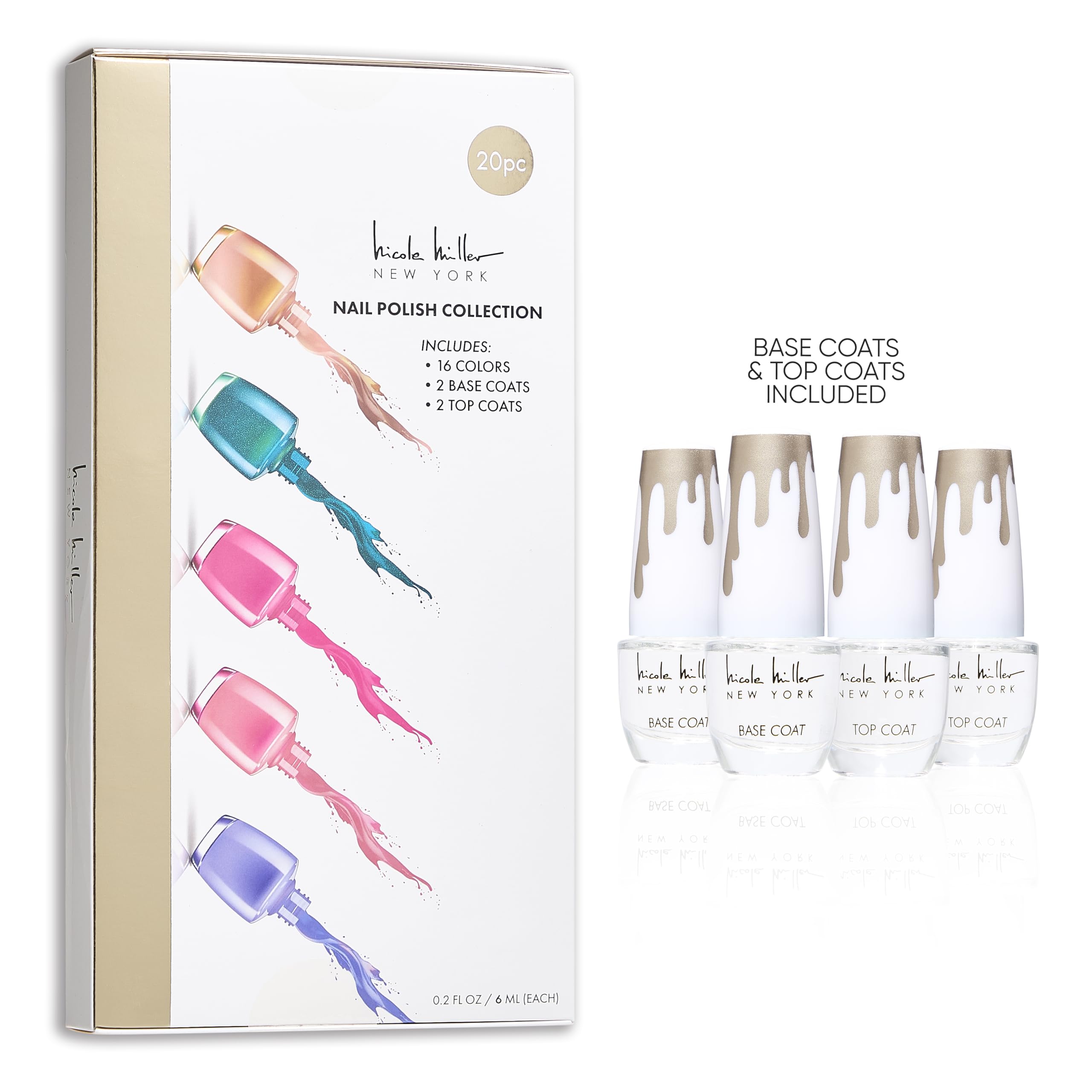 Nicole Miller New York base coats included for lasting foundation