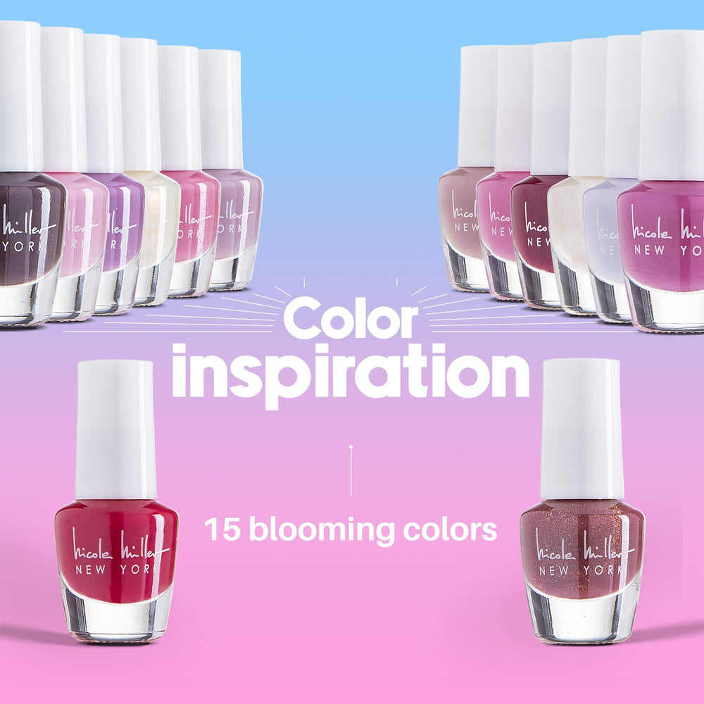 Nicole Miller New York mini nail polish set applicator swatch demonstrates smooth application