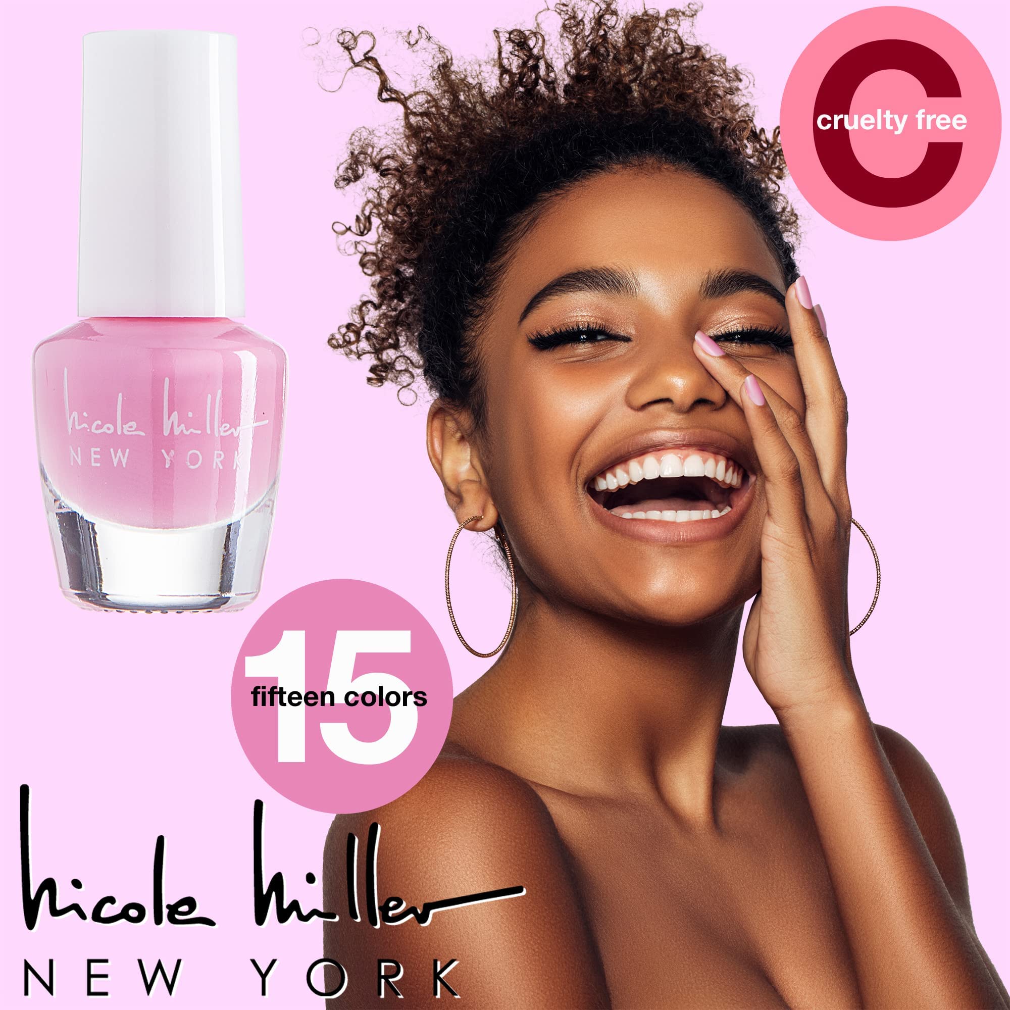 Nicole Miller New York mini nail polish set finish and shine on nails