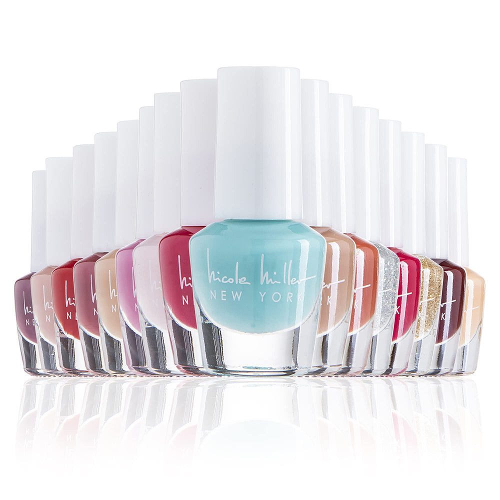 Nicole Miller New York mini nail polish set packaging showcases a gift-worthy box