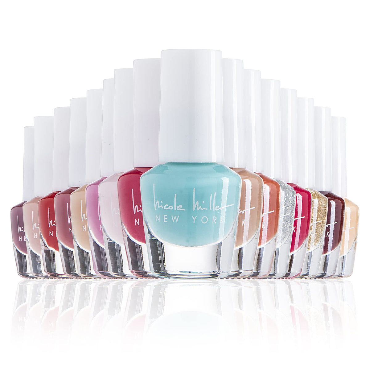 Nicole Miller New York mini nail polish set packaging showcases a gift-worthy box