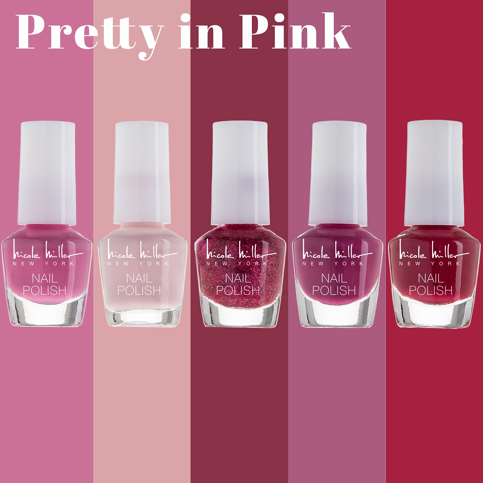 Nicole Miller New York travel-friendly mini bottles fit in bags.
