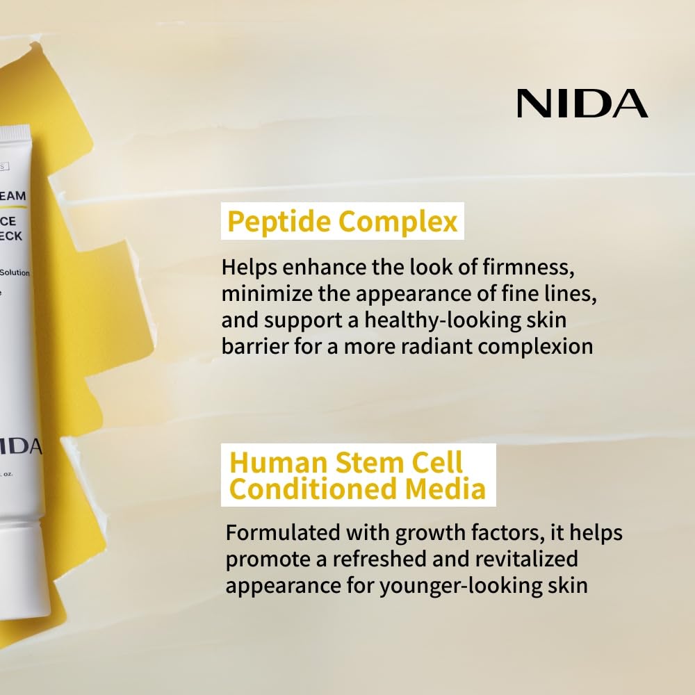 NIDA Revive Eye Cream peptide boost visual highlight for elasticity.