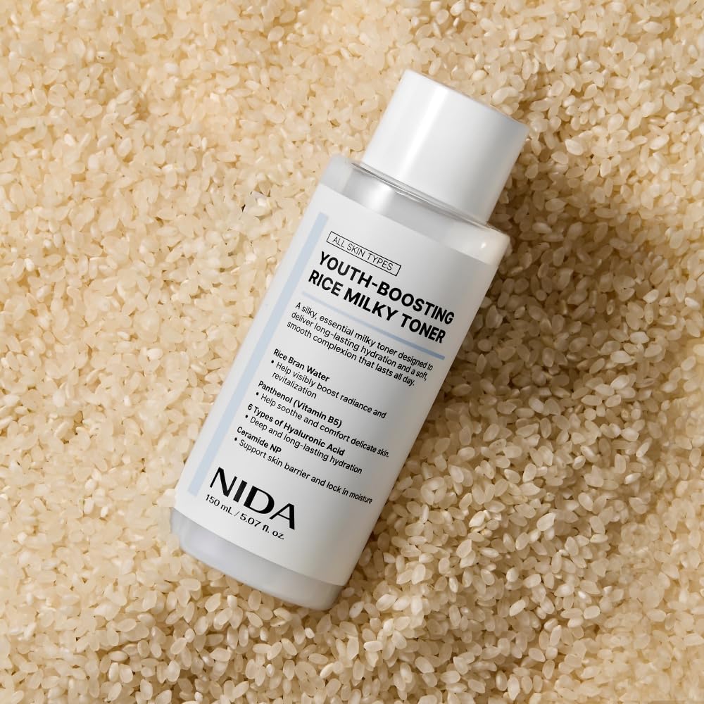 NIDA Rice Milky Toner glass skin glow inspiration