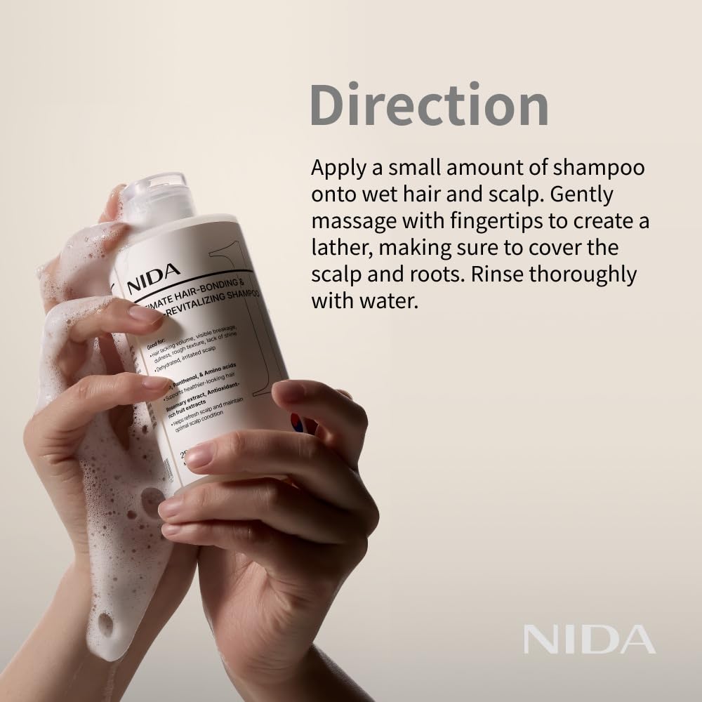 NIDA ingredients close-up with rosemary and fruit extracts for scalp refresh.