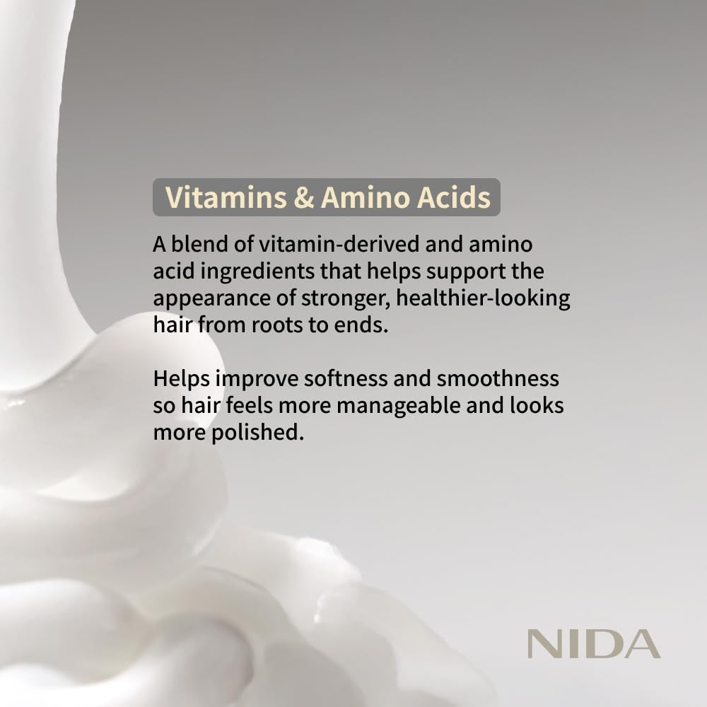 NIDA hair strands post-use appear soft and glossy
